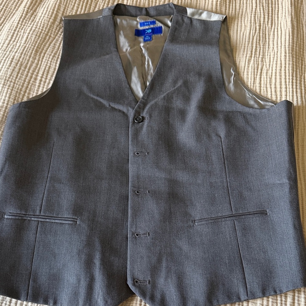Egara Tan Wool Suit Vest